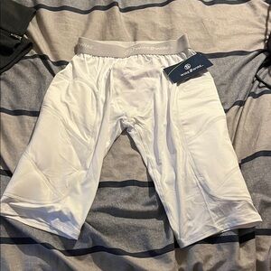 Men's White Padded Sliding Shorts (unused)